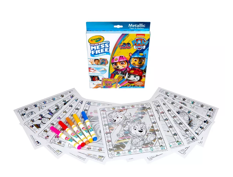 Crayola Color Wonder Paw Patrol Metallic Coloring Kit | My Toy Shop